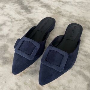 Diva Women's Navy Blue Mules